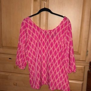 Francescas collections blouse size large bow back